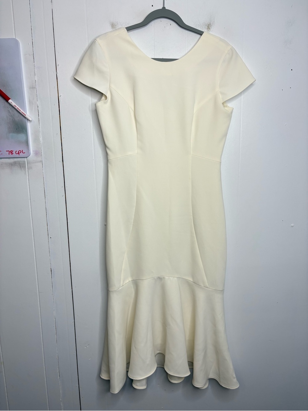 Amanda Uprichard Dress Womens Medium Off White Mermaid Wedding Drop Waist